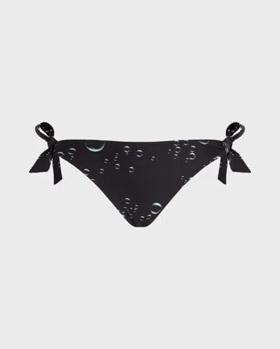 Vilebrequin Women Side Tie Bikini Bottom Bubble 3d In Black