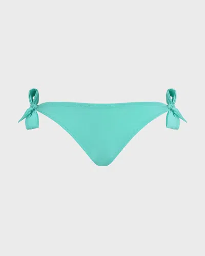 Vilebrequin Solid Bikinihose Zum Seitlichen Binden Für Damen In Grün