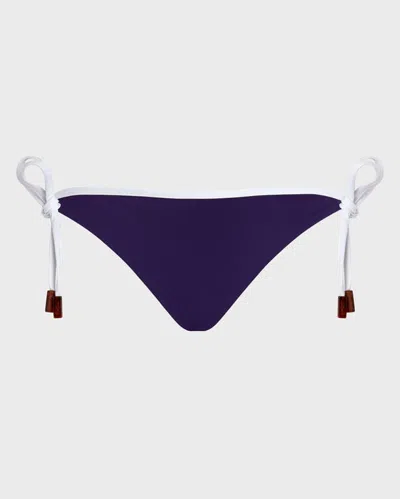 Vilebrequin Women Side Tie Bikini Bottom Solid In Purple