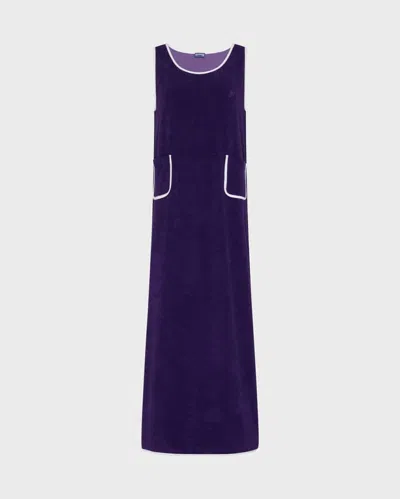 Vilebrequin Women Terry Long Tank Dress Solid In Purple