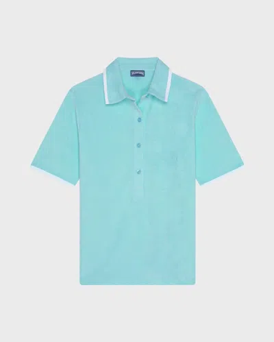 Vilebrequin Women Terry Polo Solid In Blue