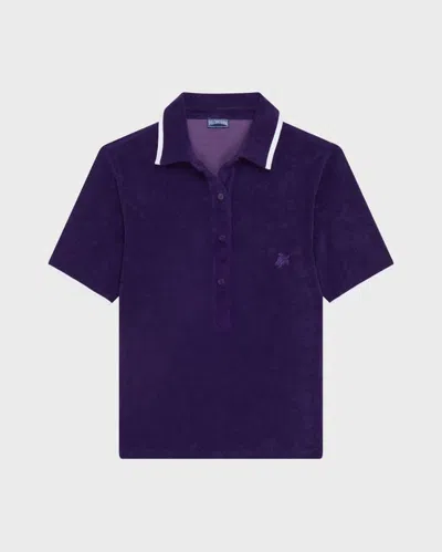 Vilebrequin Women Terry Polo Solid In Purple