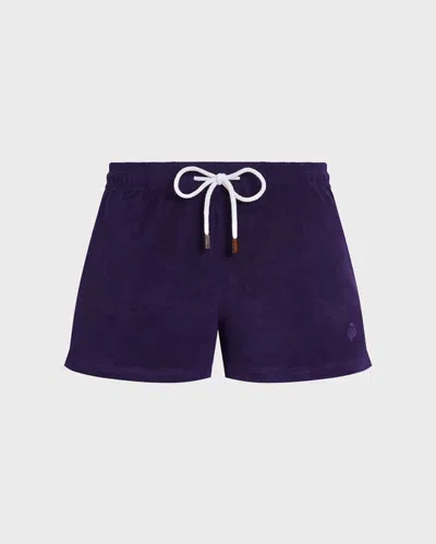 Vilebrequin Women Terry Shorts Solid In Purple