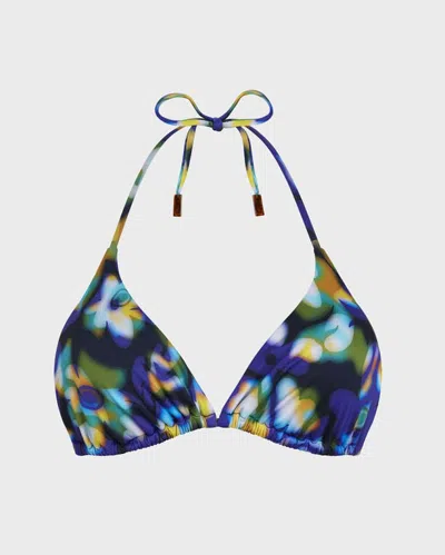 Vilebrequin Frangipanier Trouble Triangel-bikinioberteil Für Damen In Blau