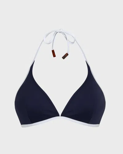 Vilebrequin Solid Triangel-bikinioberteil Für Damen In Blau