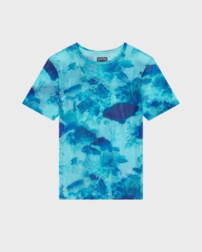 Vilebrequin Women Tulle T-shirt Coral Reef In Blue
