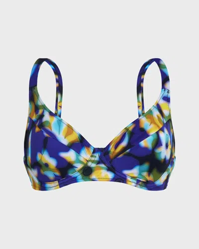Vilebrequin Frangipanier Trouble Bikinioberteil Mit Bügel Für Damen In Blau