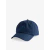 Vilebrequin Womens Turtle-embroidered Cotton-twill Baseball Cap Bleu Marin