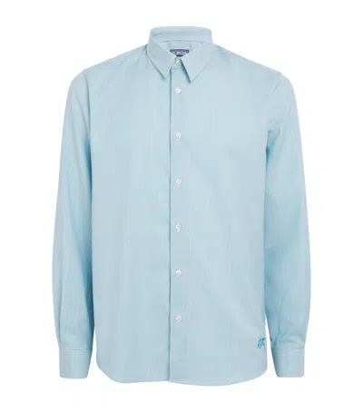 Vilebrequin Wool-blend Stripe Rayures Shirt In Blue