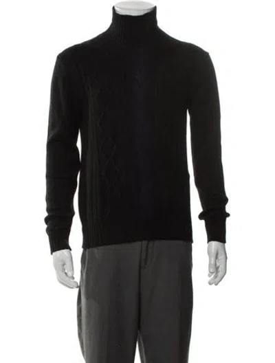 Pre-owned Vilebrequin Wool Turtleneck Pullover In Black