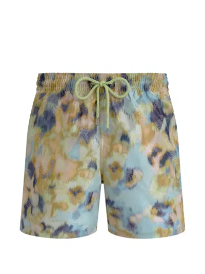 Vilebrequin X Maison Bucol Blurred Nymphea Swim Shorts In Multi