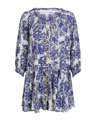 Vilebrequin X Poupette St Barth Woman Mini Dress Navy Size Onesize Viscose In Blue