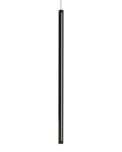 Villa 408 Cylindrical Led 2 Light Pendant In Black