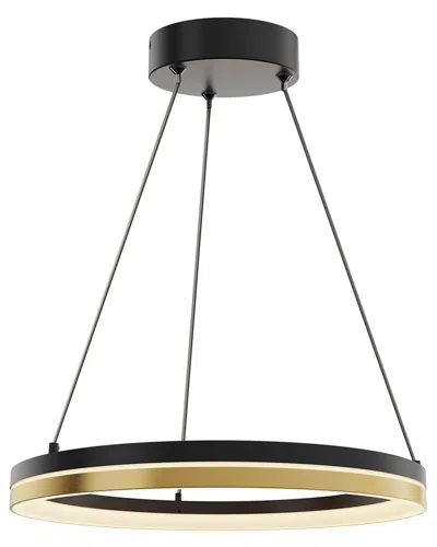 Villa 408 Eclipse 14in Pendant Double Ring In Black