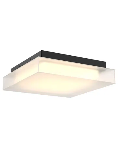 Villa 408 Misty 11in Square Flushmount In Black