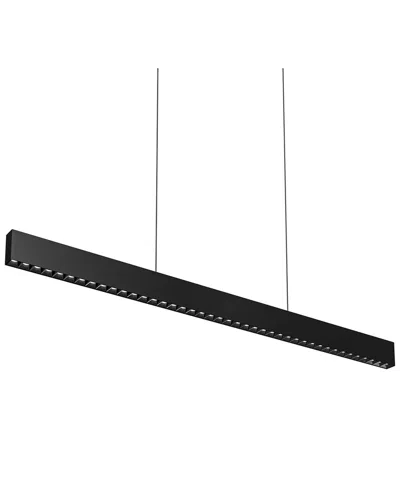 Villa 408 Multi-spot Led Linear Pendant In Black