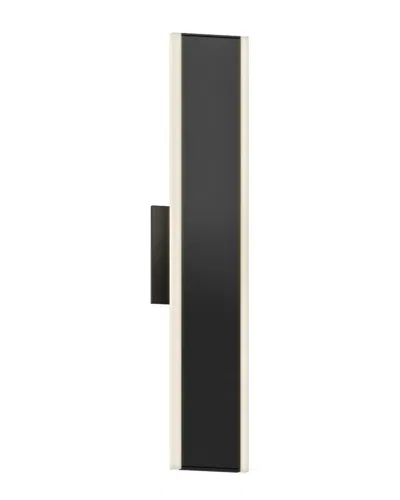 Villa 408 Rectangular Slim Led Wall Sconce In Black
