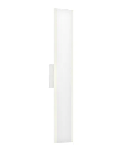 Villa 408 Rectangular Slim Led Wall Sconce In White