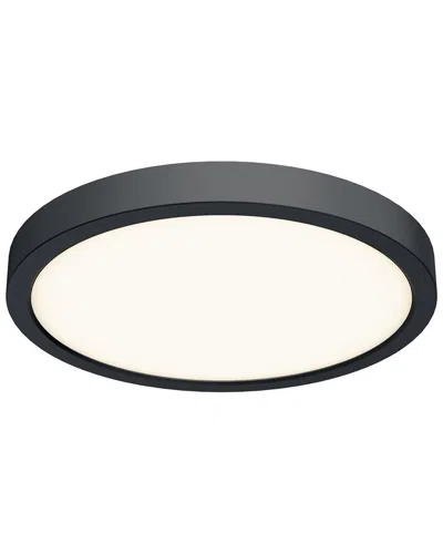 Villa 408 Round Cct Led Flush Mount Ceiling Light In Black