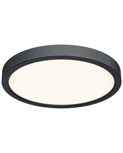 Villa 408 Round Cct Led Flush Mount Ceiling Light In Black