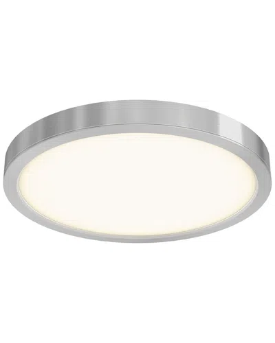 Villa 408 Round Cct Led Flush Mount Ceiling Light In Silver