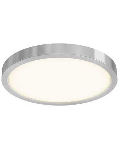 Villa 408 Round Cct Led Flush Mount Ceiling Light In Silver
