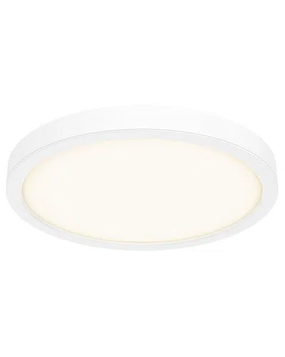 Villa 408 Round Cct Led Flush Mount Ceiling Light In White