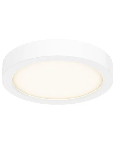 Villa 408 Round Cct Led Flush Mount Ceiling Light In White