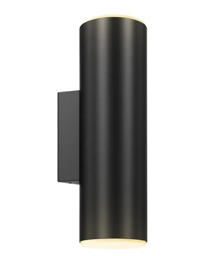 Villa 408 Round Cylinder Adjustable Led Outdoor Wall Sconce In White