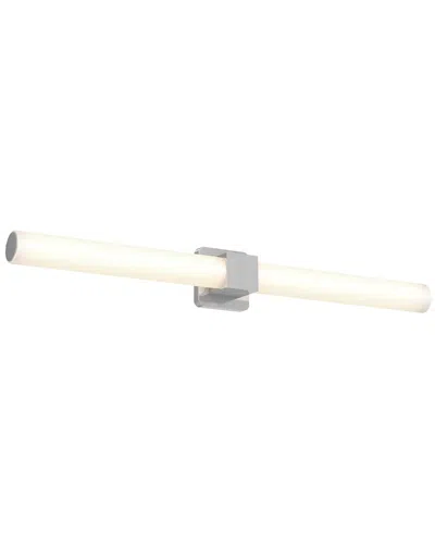 Villa 408 Round Cylinder Cct Led Vanity Light In Silver