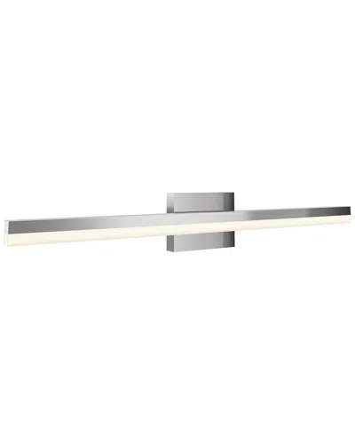Villa 408 Sleek Linear Cct Led Vanity Light In Silver