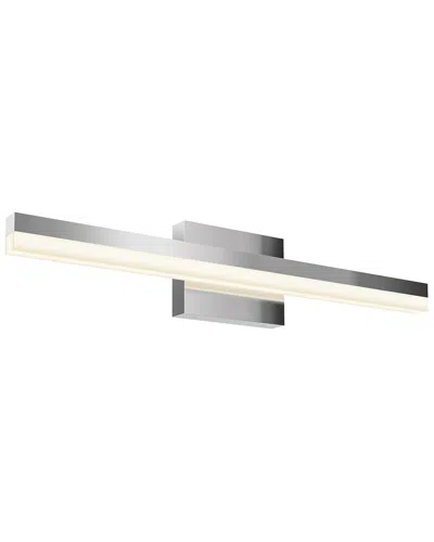 Villa 408 Sleek Linear Cct Led Vanity Light In Silver