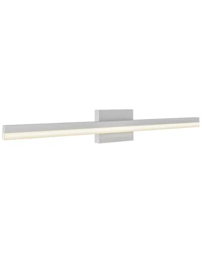 Villa 408 Sleek Linear Cct Led Vanity Light In Silver