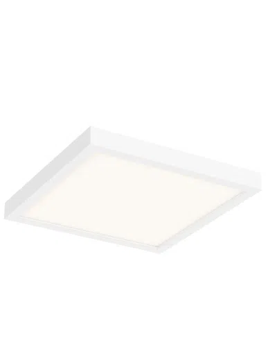 Villa 408 Square Cct Led Flush Mount Ceiling Light In White