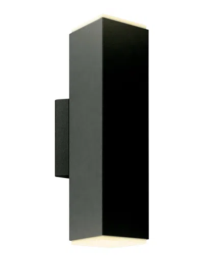 Villa 408 Square Cylinder Adjustable Led Outdoor Wall Sconce In Silver