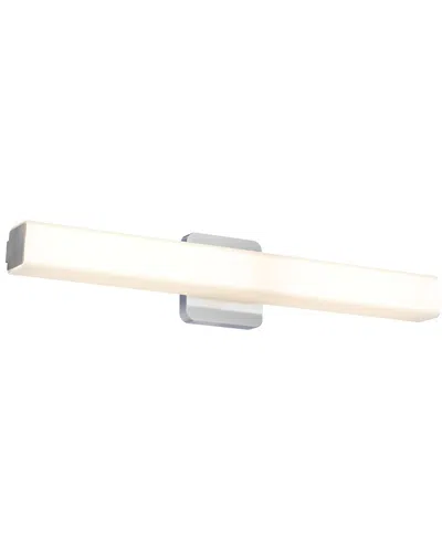 Villa 408 Square Cylinder Cct Led Vanity Light In Silver