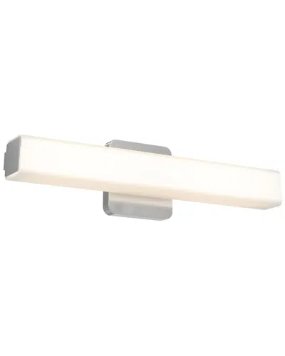 Villa 408 Square Cylinder Cct Led Vanity Light In Silver