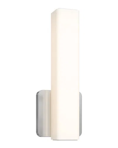 Villa 408 Square Cylinder Cct Led Vanity Light In Silver