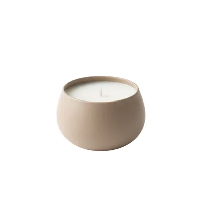 Villa Aburi Neutrals Mini Scented Travel Candle: Ganja Suede With Cotton Wick