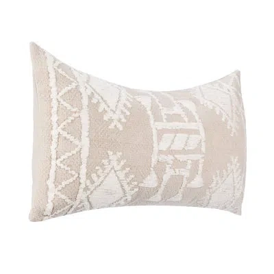 Villa By Classic Home Abbey Linen Blend Throw Pillow In Ivory