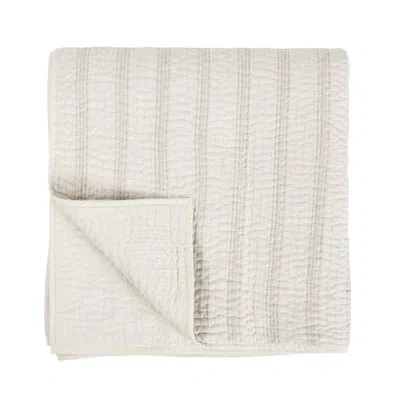 Villa By Classic Home Abraham Beige Cotton Blend Quilt