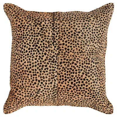 Villa By Classic Home Animal Print Throw Pillow Cover & Insert In Black;black;camel
