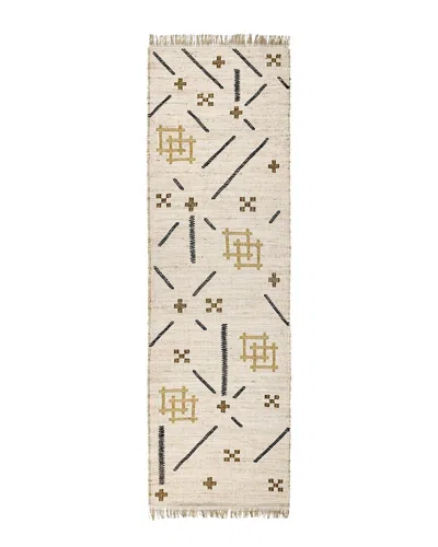 Villa By Classic Home Belfast Wool-blend Hand Woven Area Rug In Neutral