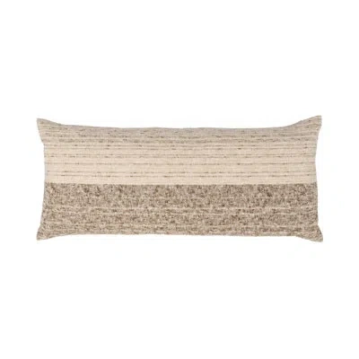 Villa By Classic Home Beryl Ombre Linen Blend Throw Pillow In Brown;beige;cream