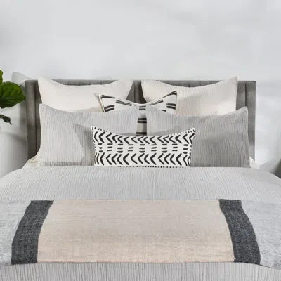 Villa By Classic Home Camille 3-piece Linen Blend Fabric Duvet, Gray