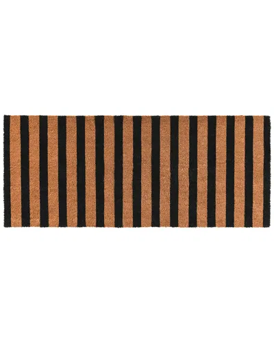 Villa By Classic Home Coir Striped Doormat In Multi