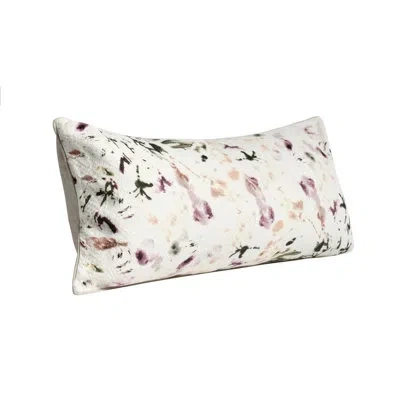 Villa By Classic Home Cosmo Linen Blend Floral Throw Pillow In Green;red;orange;cream