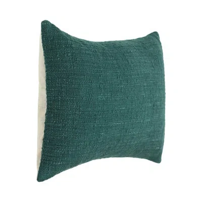 Villa By Classic Home Fable Linen Blend Throw Pillow In Green