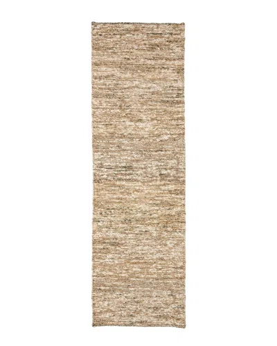 Villa By Classic Home Hayward Hand Woven Wool-blend Area Rug In Neutral