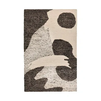 Villa By Classic Home Hesperia Hand Woven Wool Fabric Cedar Pattern Rug In Brown